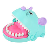 Maxbell Funny Big Mouse Mouth Dentist Bite Finger Toy Family Game for Kids Xmas Blue