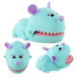 Maxbell Funny Big Mouse Mouth Dentist Bite Finger Toy Family Game for Kids Xmas Blue