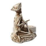 Maxbell Creative Pirate Skull Ashtray Home Store Halloween Statue Resin Sculptures