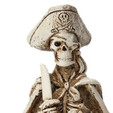Maxbell Creative Pirate Skull Ashtray Home Store Halloween Statue Resin Sculptures