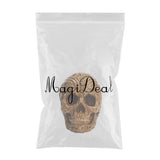 Maxbell Resin Totem Skull Statue Craft Statues Decoration Art Figurines Brown