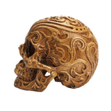 Maxbell Resin Totem Skull Statue Craft Statues Decoration Art Figurines Brown