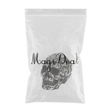 Maxbell Resin Totem Skull Statue Craft Statues Decoration Art Figurines Silver