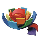 Maxbell Handmade Wooden Rainbow Stacking Stacker Toddler Montessori Toy