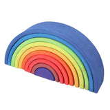 Maxbell Handmade Wooden Rainbow Stacking Stacker Toddler Montessori Toy