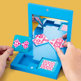 Maxbell Kids Mirror Image Puzzle Box IQ Game 5.5x5.5cm Shape Cognition Toy Set