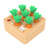 Maxbell Wooden Peg Board Baby Finger Grasping Carrot Toy Playkit Early Educational