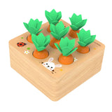 Maxbell Wooden Peg Board Baby Finger Grasping Carrot Toy Playkit Early Educational