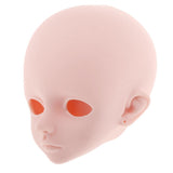 Maxbell 1/3 BJD Doll Head Mold with 4D Eyes DIY Dolls Body Parts Supplies Toy A