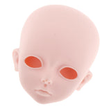 Maxbell 1/3 BJD Doll Head Mold with 4D Eyes DIY Dolls Body Parts Supplies Toy A