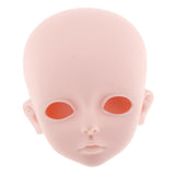 Maxbell 1/3 BJD Doll Head Mold with 4D Eyes DIY Dolls Body Parts Supplies Toy A