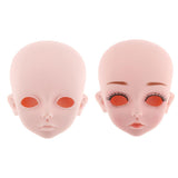 Maxbell 1/3 BJD Doll Head Mold with 4D Eyes DIY Dolls Body Parts Supplies Toy A