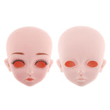 Maxbell 1/3 BJD Doll Head Mold with 4D Eyes DIY Dolls Body Parts Supplies Toy A