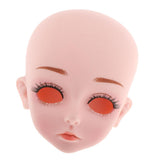 Maxbell 1/3 BJD Doll Head Mold with 4D Eyes DIY Dolls Body Parts Supplies Toy B