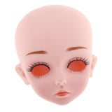 Maxbell 1/3 BJD Doll Head Mold with 4D Eyes DIY Dolls Body Parts Supplies Toy B