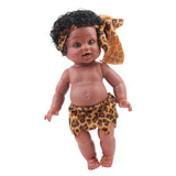 Maxbell 30cm Real Life Baby Boy Doll Vinyl African Infant Dolls Toy BOY 2