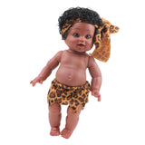 Maxbell 30cm Real Life Baby Boy Doll Vinyl African Infant Dolls Toy BOY 2