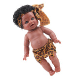 Maxbell 30cm Real Life Baby Boy Doll Vinyl African Infant Dolls Toy BOY 2