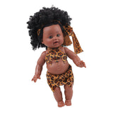 Maxbell 30cm Real Life Baby Boy Doll Vinyl African Infant Dolls Toy Girl 1
