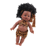Maxbell 30cm Real Life Baby Boy Doll Vinyl African Infant Dolls Toy Girl 1