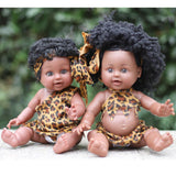 Maxbell 30cm Real Life Baby Boy Doll Vinyl African Infant Dolls Toy Girl 1