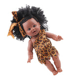 Maxbell 30cm Real Life Baby Boy Doll Vinyl African Infant Dolls Toy Girl 2