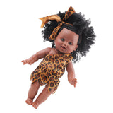 Maxbell 30cm Real Life Baby Boy Doll Vinyl African Infant Dolls Toy Girl 2