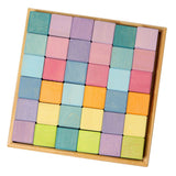 Maxbell 36Pcs 4cm Wooden Building Blocks Toy Kids Hand-Eye Puzzle Educational Toy