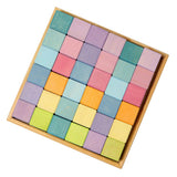 Maxbell 36Pcs 4cm Wooden Building Blocks Toy Kids Hand-Eye Puzzle Educational Toy