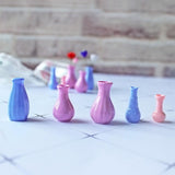 Maxbell 5pcs 1/12 Dollhouse Miniature Porcelain Vases Photography props Mini Vase