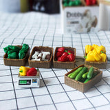 Maxbell 5pcs 1/6 Scale Dollhouse Vegetable Food Miniatures Room Ornaments Kits