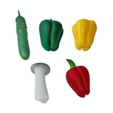 Maxbell 5pcs 1/6 Scale Dollhouse Vegetable Food Miniatures Room Ornaments Kits