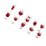 Maxbell 10pcs Wine Glass Goblet Simulation Furniture for Miniature Dollhouse Accs