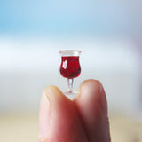 Maxbell 10pcs Wine Glass Goblet Simulation Furniture for Miniature Dollhouse Accs