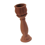 Maxbell 1/12 Dollhouse Miniature Ceramic Plant Flower with Wooden Pot Garden Decor B