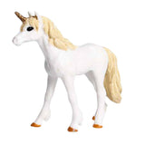 Maxbell Unicorn Fantasy Horse Model Pegasus Figurine for Home Decor Toys Yellow