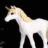 Maxbell Unicorn Fantasy Horse Model Pegasus Figurine for Home Decor Toys Yellow