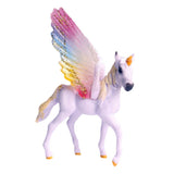 Maxbell Fantasy Horse Model Mythical Pegasus Figures Ornaments Toys Purple Rainbow