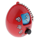 Maxbell Colored Rock-Paper-Scissors Toy Game Egg Capsule Toys Fancy Round Key Ring