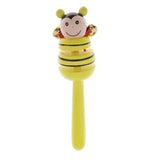 Maxbell Wooden Cute Animal Handheld Baby Rattles Shaking Toys Bells Noise Maker