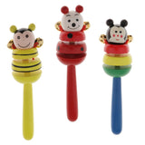 Maxbell Wooden Cute Animal Handheld Baby Rattles Shaking Toys Bells Noise Maker