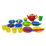 Maxbell 34pcs Full Tableware Tea Sets Pretend Play Kitchen Romm Game Playset Toys
