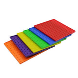 Maxbell 6pcs Double-sided Peg Geoboard Toy Tie Graphic Learning Kids Educational Toy