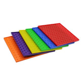 Maxbell 6pcs Double-sided Peg Geoboard Toy Tie Graphic Learning Kids Educational Toy
