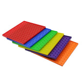 Maxbell 6pcs Double-sided Peg Geoboard Toy Tie Graphic Learning Kids Educational Toy