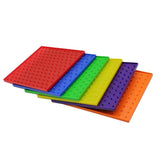 Maxbell 6pcs Double-sided Peg Geoboard Toy Tie Graphic Learning Kids Educational Toy