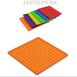 Maxbell 6pcs Double-sided Peg Geoboard Toy Tie Graphic Learning Kids Educational Toy