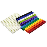 Maxbell 100pcs 10 Colors Multilink Linking Counting Cubes Snap Blocks Education Math