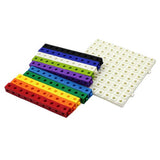 Maxbell 100pcs 10 Colors Multilink Linking Counting Cubes Snap Blocks Education Math