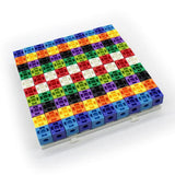 Maxbell 100pcs 10 Colors Multilink Linking Counting Cubes Snap Blocks Education Math